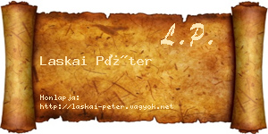 Laskai Péter névjegykártya