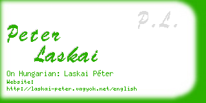 peter laskai business card